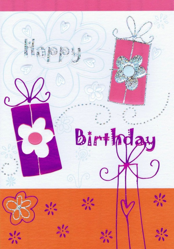 Hochwertige Geburtstagskarte - Happy Birthday