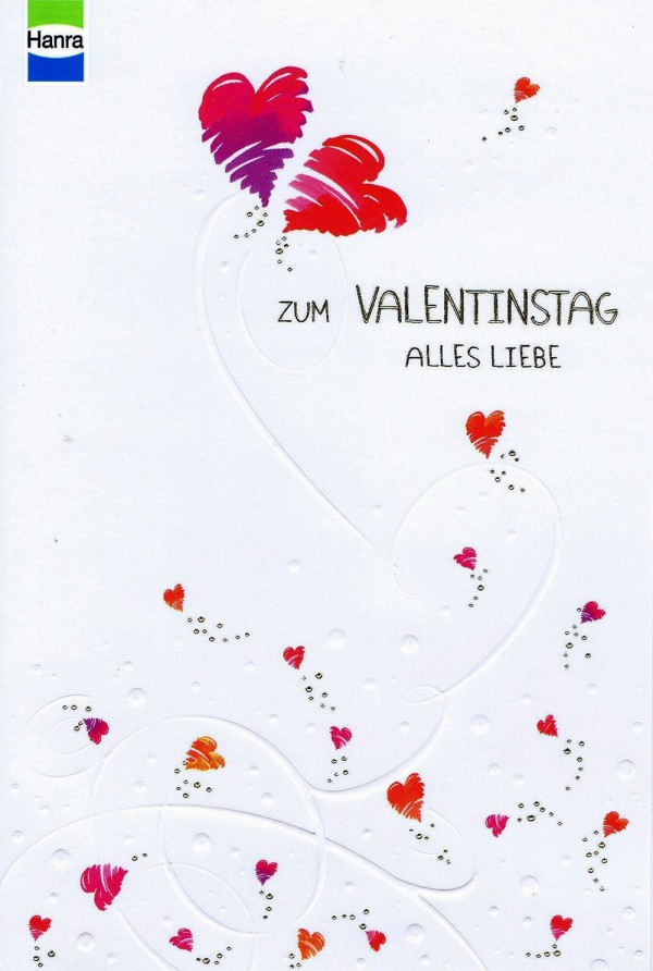 Hochwertige Karte zum Valentinstag Reliefprägung – Kartenwichtel.de