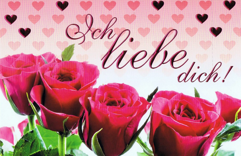 Karte Zum Valentinstag Ich Liebe Dich Folienprägung Kartenwichtelde 7321